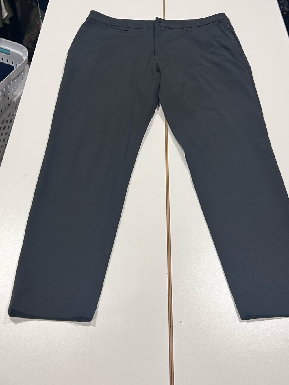 Men's Lululemon 35 Black Dress Pants - Classic Straight Fit